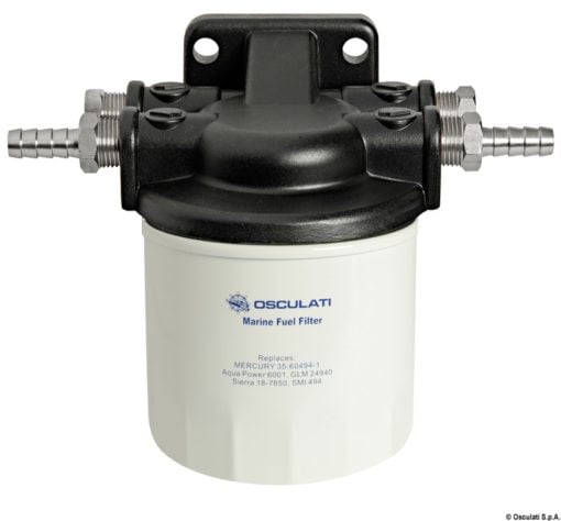 Filtr paliwa z wkładem jednorazowego użytku 10 mikronów - Petrol filter w/plastic support head 182-404 l/h - Kod. 17.660.40 3