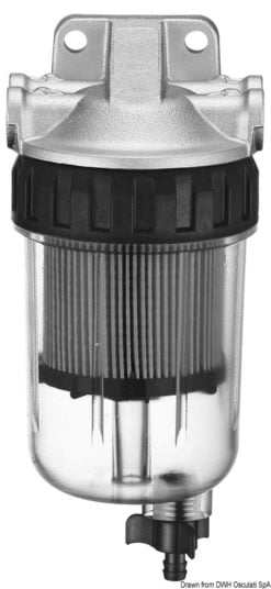 Filtr separator wody/paliwa - Gasoil filter 205-420 l/h - Kod. 17.661.60 7