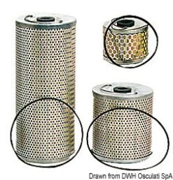 Zapasowy wkład SOLAS dla filtrów oleju napędowego - Solas filter cartridge 30 micorn - Kod. 17.668.07 9