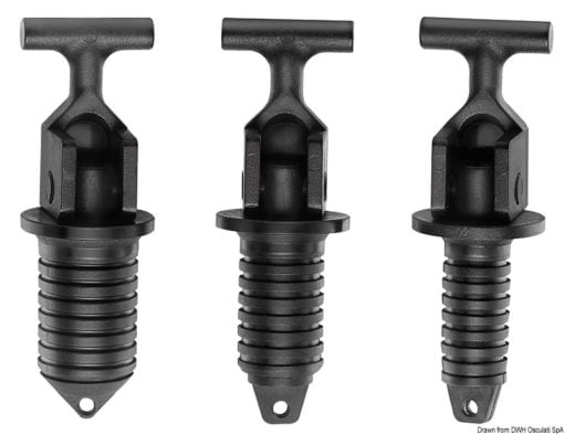 Korki pływające rozprężne przy zastosowaniu krzywek. - Kit 3 floating drain plug - Kod. 18.532.10 3