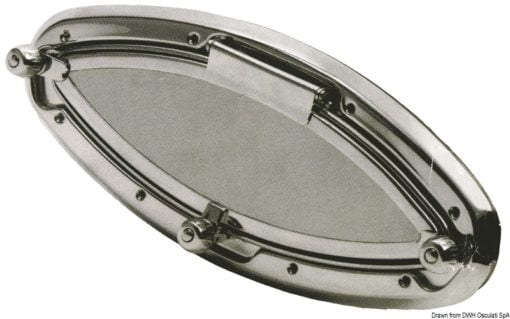 Porthole BOMAR ''Flagship''. Type elliptical. Net light 391x114 mm - Kod. 19.228.99 5