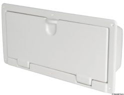 Półka z białego błyszczącego tworzywa ABS do montażu ściennego. Max ogranicznik zewnętrzny 220x195x70 mm - Kod. 20.023.00 5