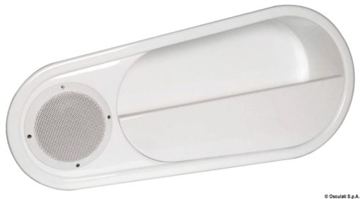 Boczna kieszeń na drobne przedmioty przystosowana do montażu głośników stereo. Maksymalny ogranicznik zewnętrzny 810x360x260 mm - Kod. 20.024.50 3