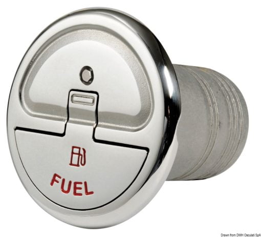 Wlew Quick Lock - Fuel - 30° - Ø 50 mm - Z kluczem - Kod. 20.366.31 8