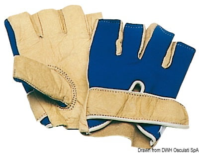 Rękawice krótkopalcowe - Sailing leather gloves short fingers L - Kod. 24.101.70L 3