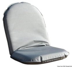COMFORT SEAT profilowana poduszka samonośna na krzesło - 100x49x8 - Paski biało-niebieskie (tkanina sunbrella ®) - Kod. 24.801.01 6