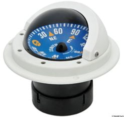 Kompas do zabudowy RIVIERA Zenit 3'' (80 mm). Typ Zwykły. Kolor obudowy - biały - Kod. 25.015.20 10