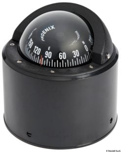 Kompas z podstawą RIVIERA Zenit 3'' (80 mm). Tarcza płaska. Kolor obudowy - czarny - Kod. 25.017.00 9