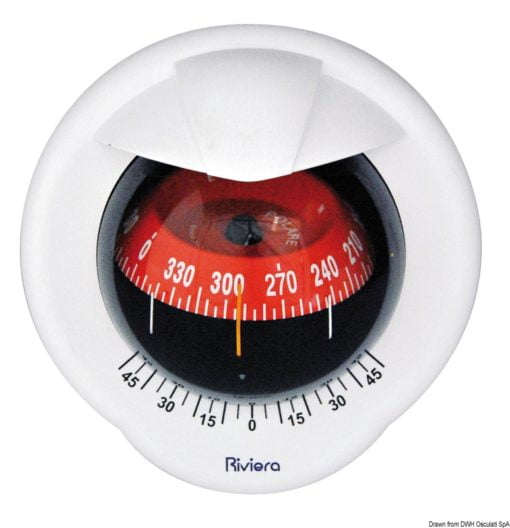 Kompas ścienny RIVIERA Pegasus - 3" - Biała Czerwona - Kod. 25.019.16 5