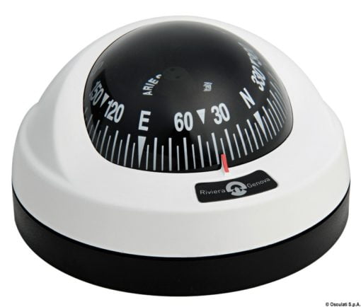 2'' 1/2 RIVIERA ARIES compasses Model. Colour-rose: black. Colour-body: white. Colour-body: white. - Kod. 25.025.40 5