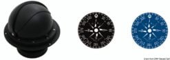 Kompas z podstawą + zasuwana pokrywa RIVIERA 4'' (100 mm). Kolor obudowy - czarny - Kod. 25.028.17 13