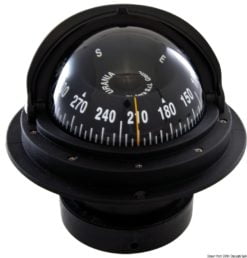 Kompas z podstawą + zasuwana pokrywa RIVIERA 4'' (100 mm). Kolor obudowy - czarny - Kod. 25.028.10 11