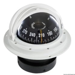 Kompas z podstawą + zasuwana pokrywa RIVIERA 4'' (100 mm). Kolor obudowy - biały - Kod. 25.028.21 9