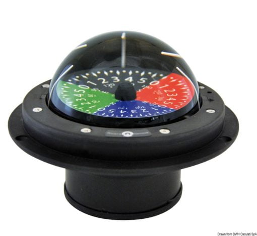 Kompas taktyczny regatowy RIVIERA 3" - Czarna - Kod. 25.030.50 3