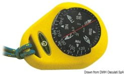 Kompas z miękką obudową RIVIERA. Model ORION. Kolor żółty - Kod. 25.066.06 12