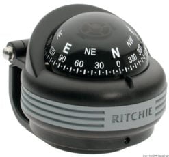Kompasy RITCHIE Trek 2'' 1/4 (57 mm) w komplecie z oświetleniem i kompensatorami - RITCHIE Trek external compass 2“1/4 grey/blue - Kod. 25.080.13 14