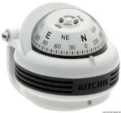 Kompasy RITCHIE Trek 2'' 1/4 (57 mm) w komplecie z oświetleniem i kompensatorami - RITCHIE Trek external compass 2“1/4 grey/blue - Kod. 25.080.13 13