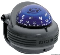 Kompasy RITCHIE Trek 2'' 1/4 (57 mm) w komplecie z oświetleniem i kompensatorami - RITCHIE Trek external compass 2“1/4 grey/blue - Kod. 25.080.13 12