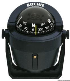 Kompasy RITCHIE Explorer 2'' 3/4 (70 mm) w komplecie z oświetleniem i kompensatorami - RITCHIE Explorer extern. compass 2“3/4 black/black - Kod. 25.081.11 13