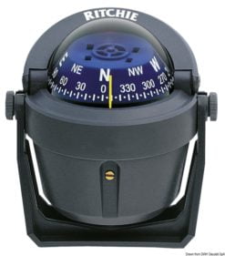 Kompasy RITCHIE Explorer 2'' 3/4 (70 mm) w komplecie z oświetleniem i kompensatorami - RITCHIE Explorer extern. compass 2“3/4 grey/blue - Kod. 25.081.13 11