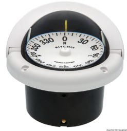 Kompasy RITCHIE Helmsman 3'' 3/4 (94 mm) w komplecie z oświetleniem i kompensatorami - RITCHIE Helmsman 2-dial compass 3“3/4 white/white - Kod. 25.083.32 12