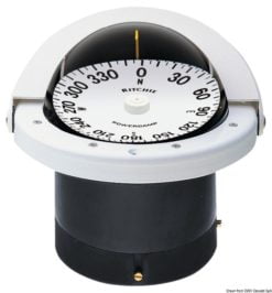 Kompasy RITCHIE Navigator 4'' 1/2 (114 mm) w komplecie z oświetleniem i kompensatorami - RITCHIE Navigator 2-dial compass 4“1/2 white/white - Kod. 25.084.32 10
