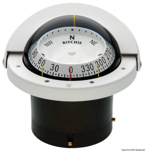 Kompasy RITCHIE Navigator 4'' 1/2 (114 mm) w komplecie z oświetleniem i kompensatorami - RITCHIE Navigator 2-dial compass 4“1/2 black/black - Kod. 25.084.31 4