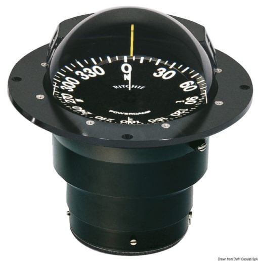 Kompasy RITCHIE Globemaster 5'' (127 mm) w komplecie z oświetleniem i kompensatorami - RITCHIE Globemaster compass w/cover 5“ black/blac - Kod. 25.085.11 4