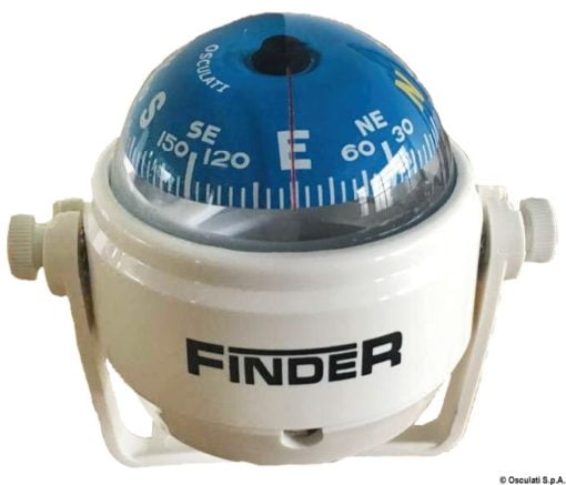 Kompasy Finder - Finder compass 2“5/8 w/bracket white/blue - Kod. 25.171.02 7