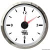 Zegarek kwarcowy 12 Sati Tarcza biała, ramka polerowana 12|24 Volt - Kod. 27.322.27 1