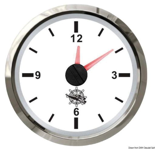 Zegarek kwarcowy 12 Sati Tarcza czarna, ramka polerowana 12|24 Volt - Kod. 27.321.27 4