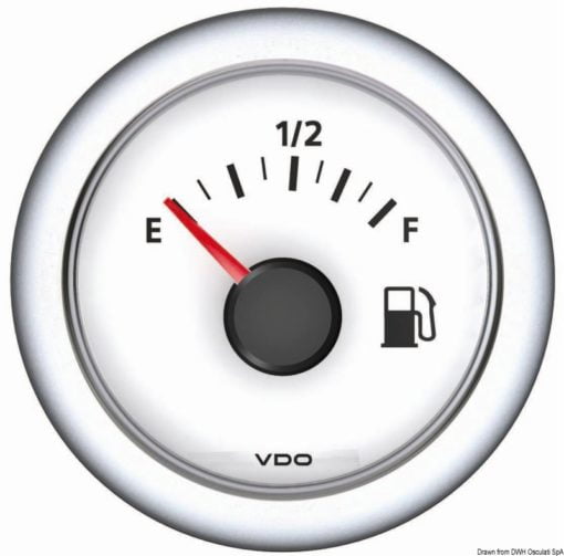 Ciśnienie oleju silnikowego 10 bar/150 psi- tarcza: biała Volt 12 - Kod. 27.492.01 21