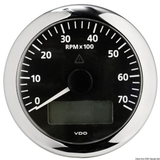 Ciśnienie oleju silnikowego 10 bar/150 psi- tarcza: biała Volt 12 - Kod. 27.492.01 17