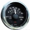 Ciśnienie oleju silnikowego 5 bar/80psi- tarcza: czarna Volt 12 - Kod. 27.591.01 1
