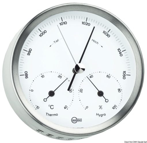 Przyrząd BARIGO Steel z serii minimalistycznej - zegar kwarcowy - 102 mm - Kod. 28.080.02 4