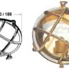 Okrągła lampa OLD MARINA z ozdobną kratką ochronną - Round turtle lamp 190 mm - Kod. 32.229.00 1