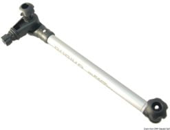 Anschluss mit flexiblem PVC-Sockel 140x140 mm (für Schlauchboote) - Sockel grau, Anschluss schwarz - Kod. 34.303.09 24
