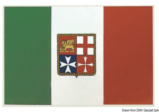 Samoprzylepna flaga włoska. 15x22 cm - Kod. 35.452.83 3