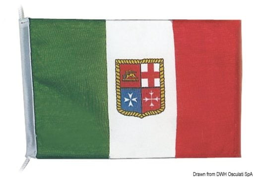 Włoska flaga z lekkiego poliestru. 30x45 cm - Kod. 35.459.02 3