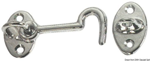 Uchwyt - Chromed brass hook 60 mm - Kod. 38.174.60 3