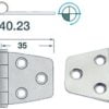 Zawias 2 mm - Standard hinge 70x38 - Kod. 38.440.23 1