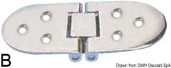 Zawiasy precyzyjne odlewane, obrót 180° - Microcast hinge w/studs 100 x 40 mm - Kod. 38.290.20 8