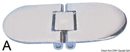 Zawiasy precyzyjne odlewane, obrót 180° - Microcast hinge w/studs 100 x 70 mm - Kod. 38.290.30 4