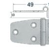 Zawias łamany 2 mm - Unthreadable hinge right - Kod. 38.710.34 1