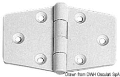 Zawias - White nylon hinge 38x38 mm - Kod. 38.823.81 16