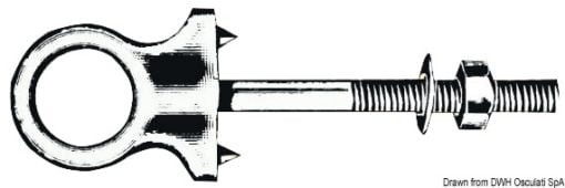 Ucho cumowe lub do podnoszenia - Pulling/holding ring 10x90 c.b - Kod. 39.119.00 3