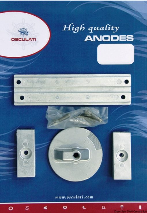 Zestaw anod do Mercury - Anode kit for Mercury 75>115 EFI aluminium - Kod. 43.357.01 6