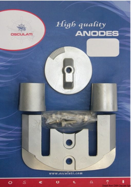 Zestaw anod do silnika Mercruiser, zamienne z oryginałami - Anode kit Bravo II/III aluminium - Kod. 43.361.01 3