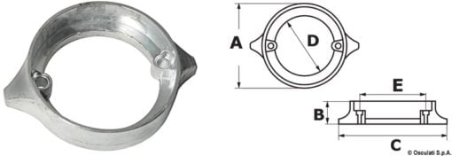 Anoda do VOLVO Penta Duo Prop - VOLVO Duo Prop anode - Kod. 43.531.00 3