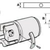 Anoda do turbiny stopy Sail Drive/Folding Prop, seria 3 szt. - Kit anodi alluminio Volvo SailDrive 3 p. - Kod. 43.535.10 1